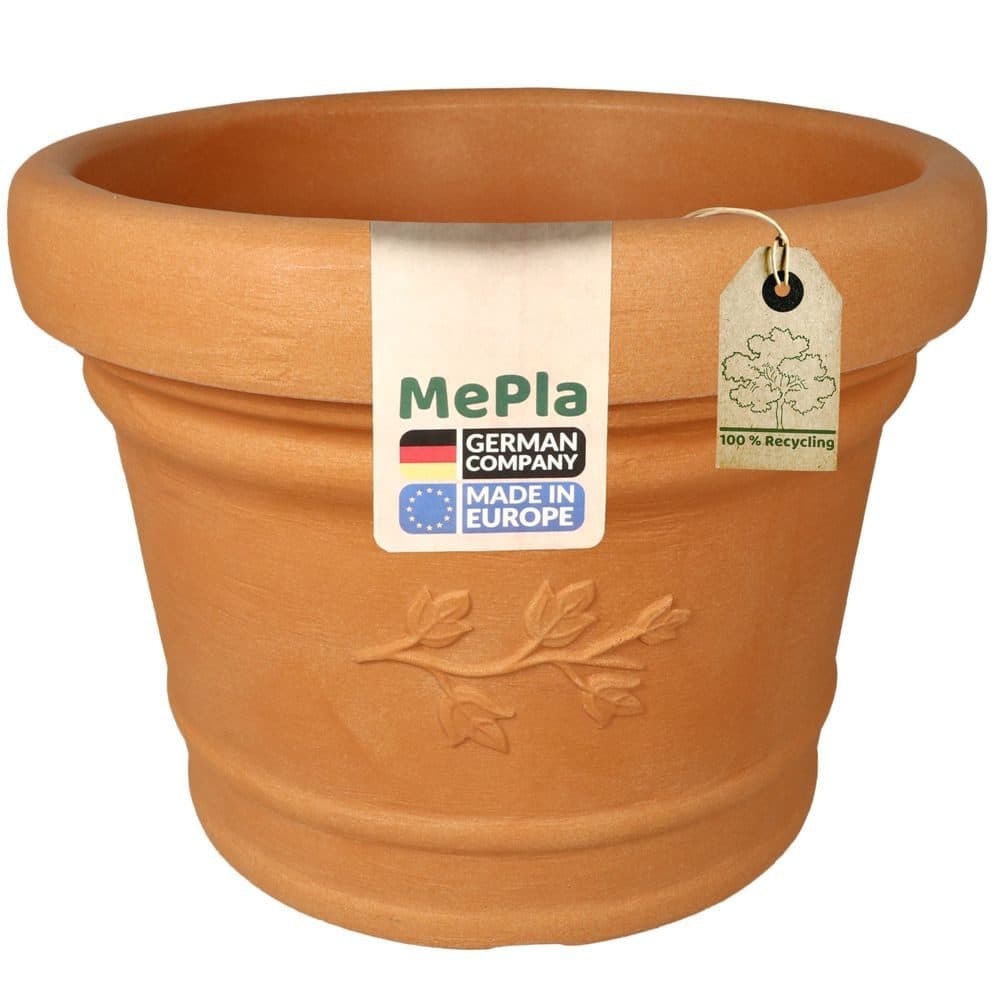MePla Blumentopf Palermo 30 cm Terra Frostfester Kunststoff - Bild 2