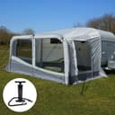 yourGEAR Brela Air 360 Aufblasbares Wohnwagenvorzelt Grau Bild 2