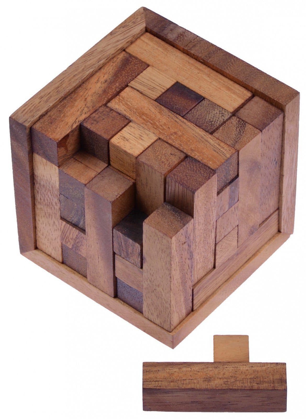 3D-Holzpuzzle aus Samena-Holz