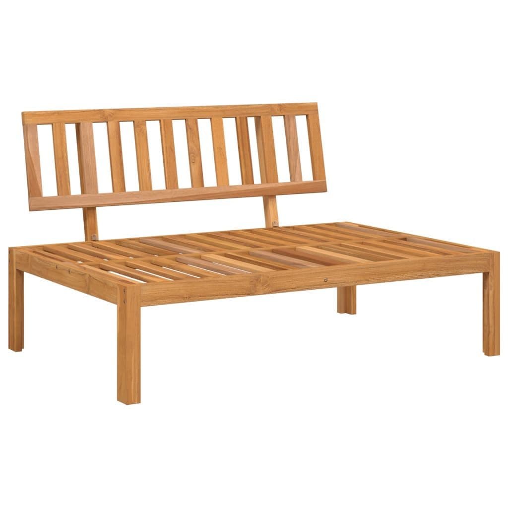 vidaXL Garten-Mittelsofa aus massivem Akazienholz, braun - Bild 2