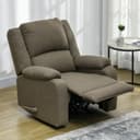 HOMCOM Relaxsessel mit Liegefunktion Braun Bild 2