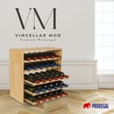 PROREGAL Weinregal VINCELLAR MOD Massivholz Kiefer Braun/Natur Modular Bild 2
