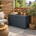 ESTEXO Metall Gartentruhe Anthrazit 350 l abschließbar Bild 2