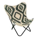 Lesli Living Schmetterlingsstuhl BRENT Metall+Stoff Bild 2