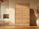 Massivart Highboard SKOV Wildeiche geölt mit Tip-On Funktion Bild 2