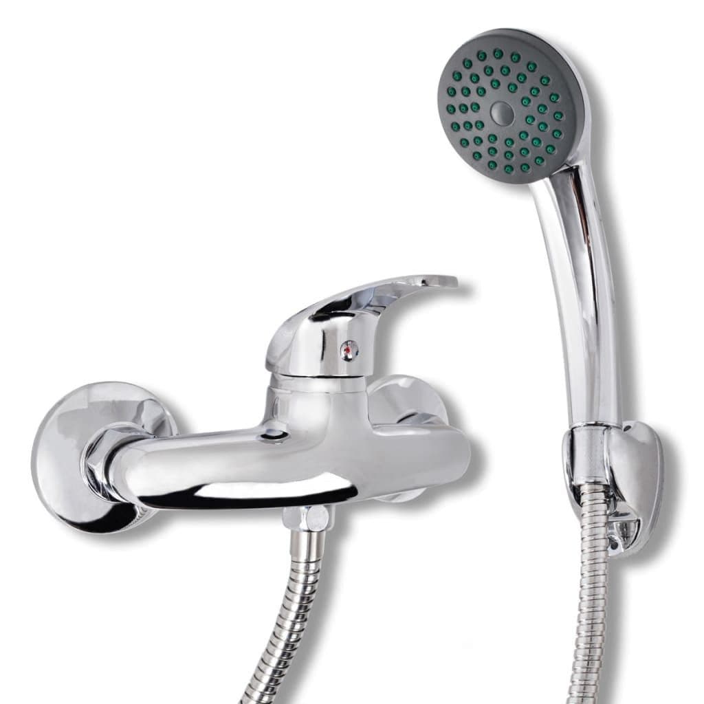 vidaXL Duscharmatur Bad Dusche Mischbatterie Set Chrom mit Duschbrause - Bild 2