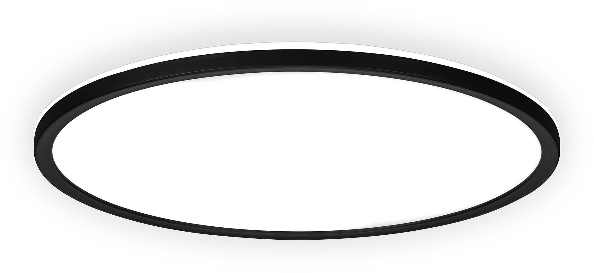 B.K.Licht LED Panel SHALLOW Schwarz 29cm IP44 Badlampe - Bild 2