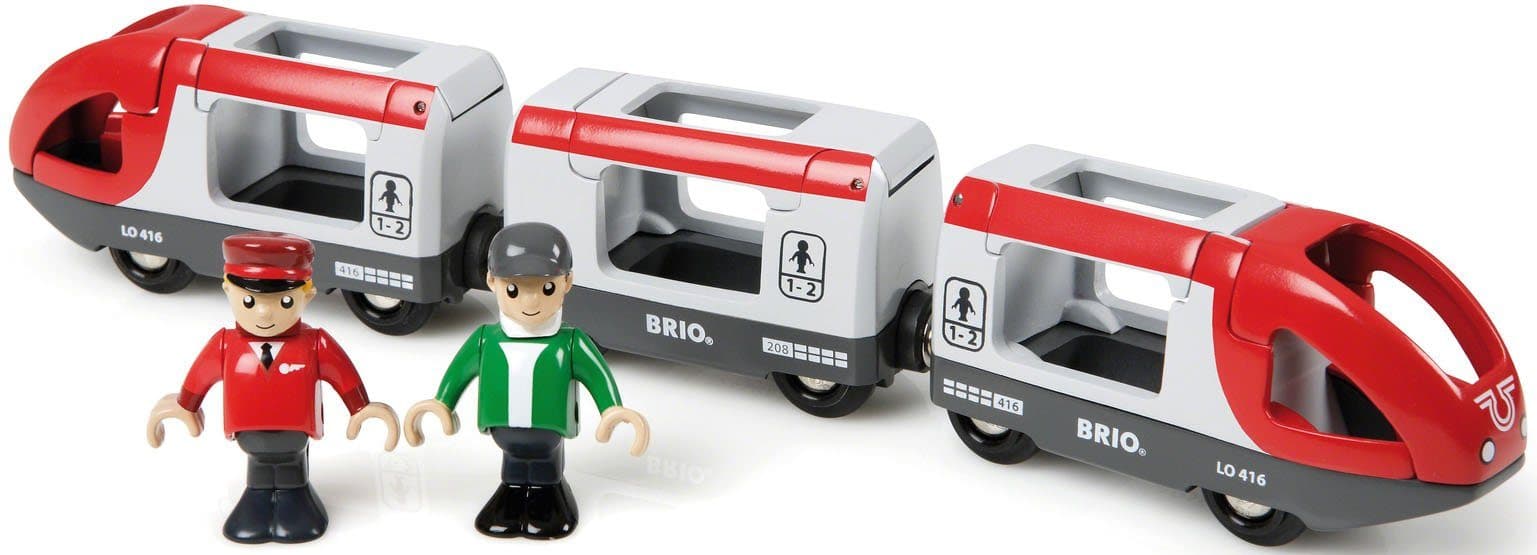 BRIO® Spielzeug-Eisenbahn BRIO® WORLD Roter Reisezug 3-tlg. - Bild 2