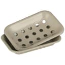Ib Laursen Badaccessoire-Set Emaille Zahnbecher und Seifenschale Grau Sandfarben Bild 2