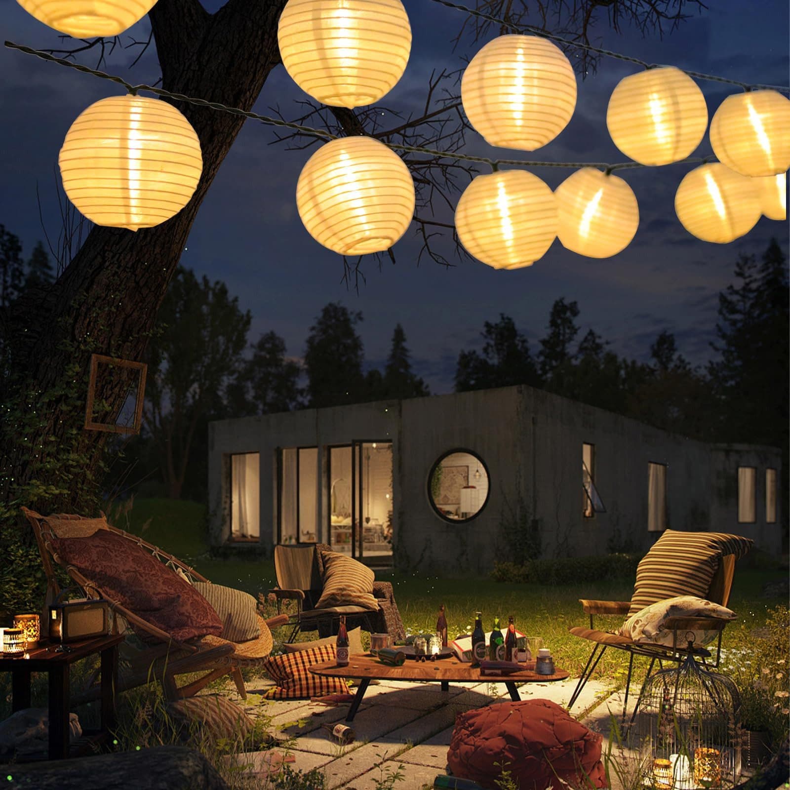 LQWELL Solar Lichterkette 8M 30LED Warmweiß Wasserdicht - Bild 2