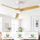 ATEROLL Deckenventilator mit Licht, 132 cm, 6-Gang, Dimmbar, Fernbedienung Bild 2