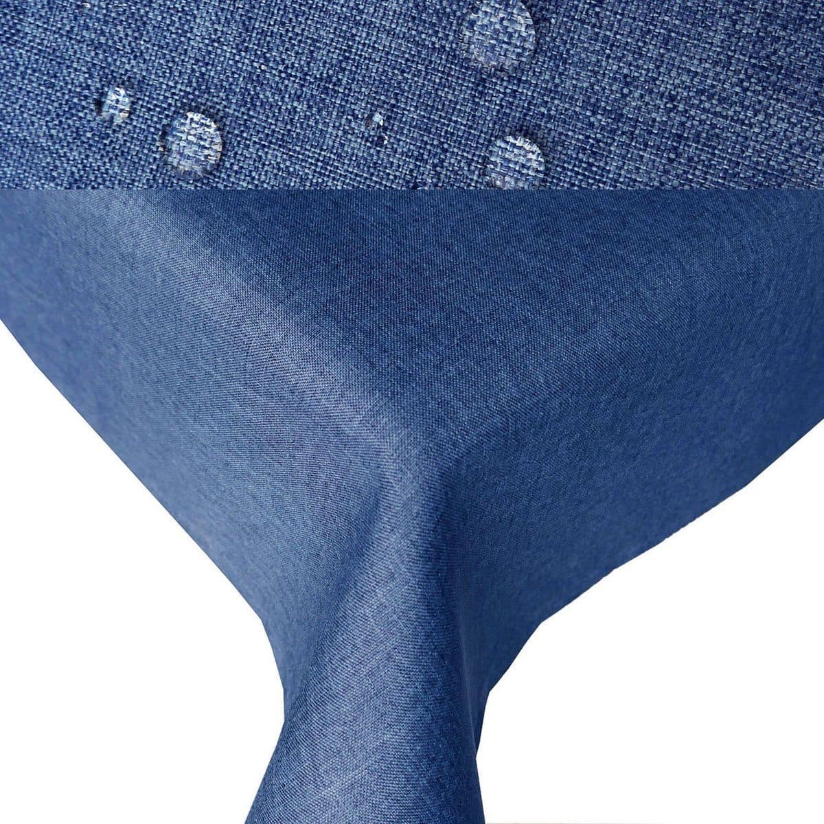 OTTO Tischdecke Leinenoptik Blau Bügelfrei Fleckschutz