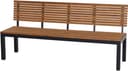 Siena Garden Gartenbank Bozen 3er Aluminiumgestell anthrazit Robinienholz Bild 2