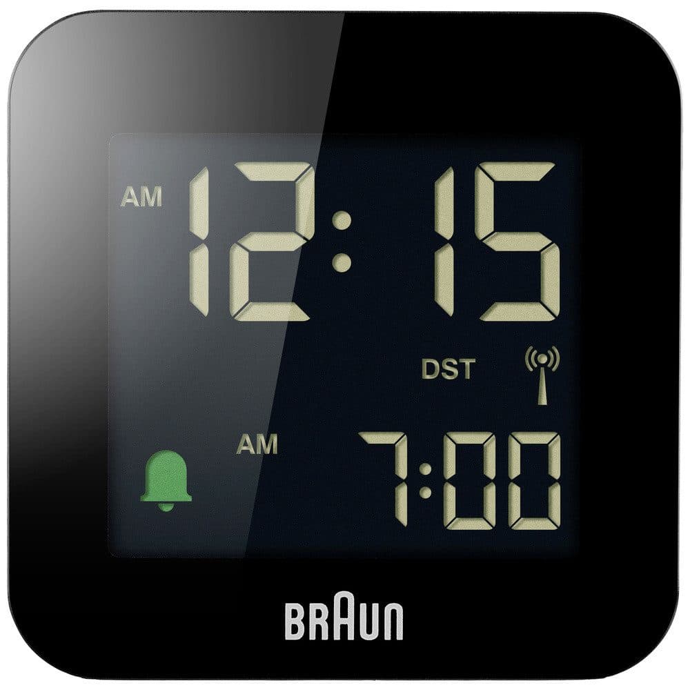 Braun BC08B-DCF Funkwecker Schwarz Negatives Display - Bild 2