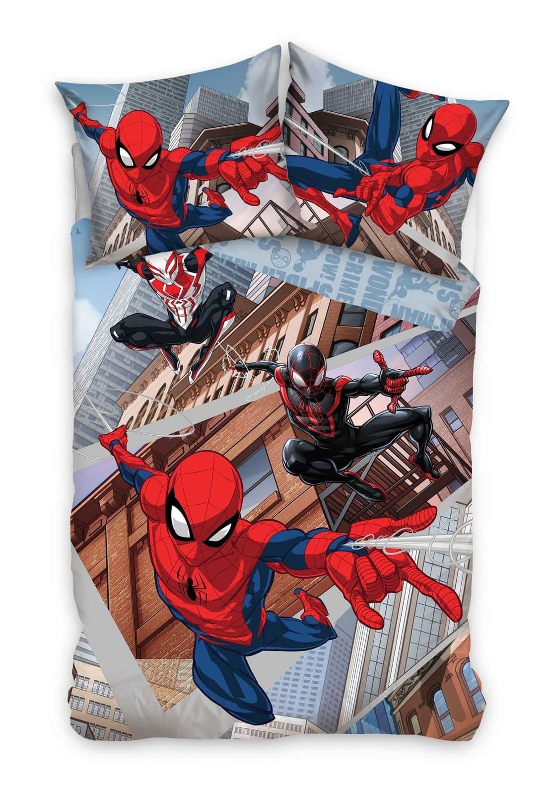Carbotex Spider-Man Bettwäsche-Set 135x200 & 80x80 100% Baumwolle - Bild 2