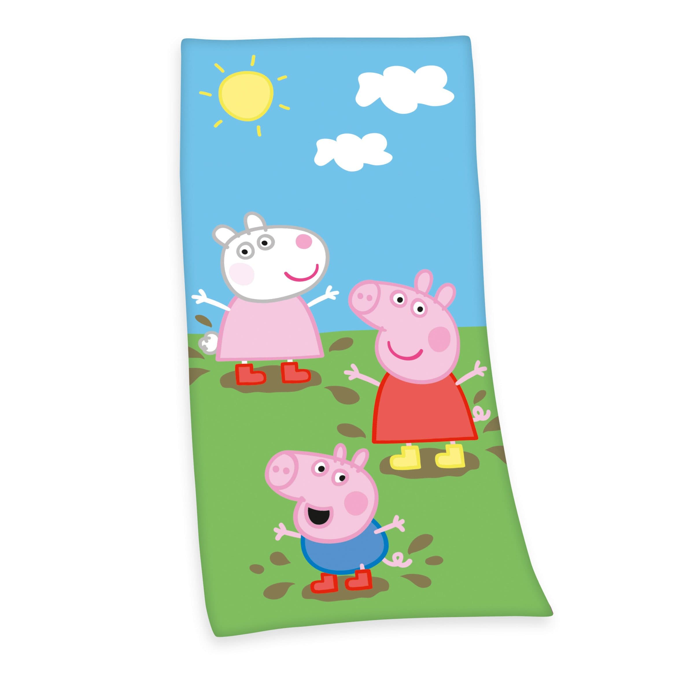 Herding Badetuch Peppa Pig Velours Bunt 75x150cm
