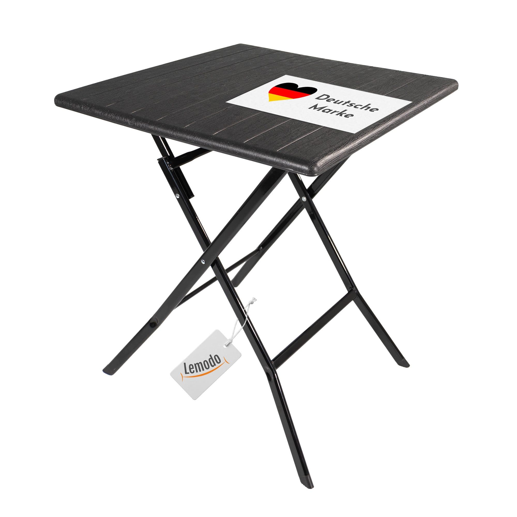 Lemodo Klapptisch Balkontisch mit Kunststoff-Platte in Holz-Optik - Bild 2