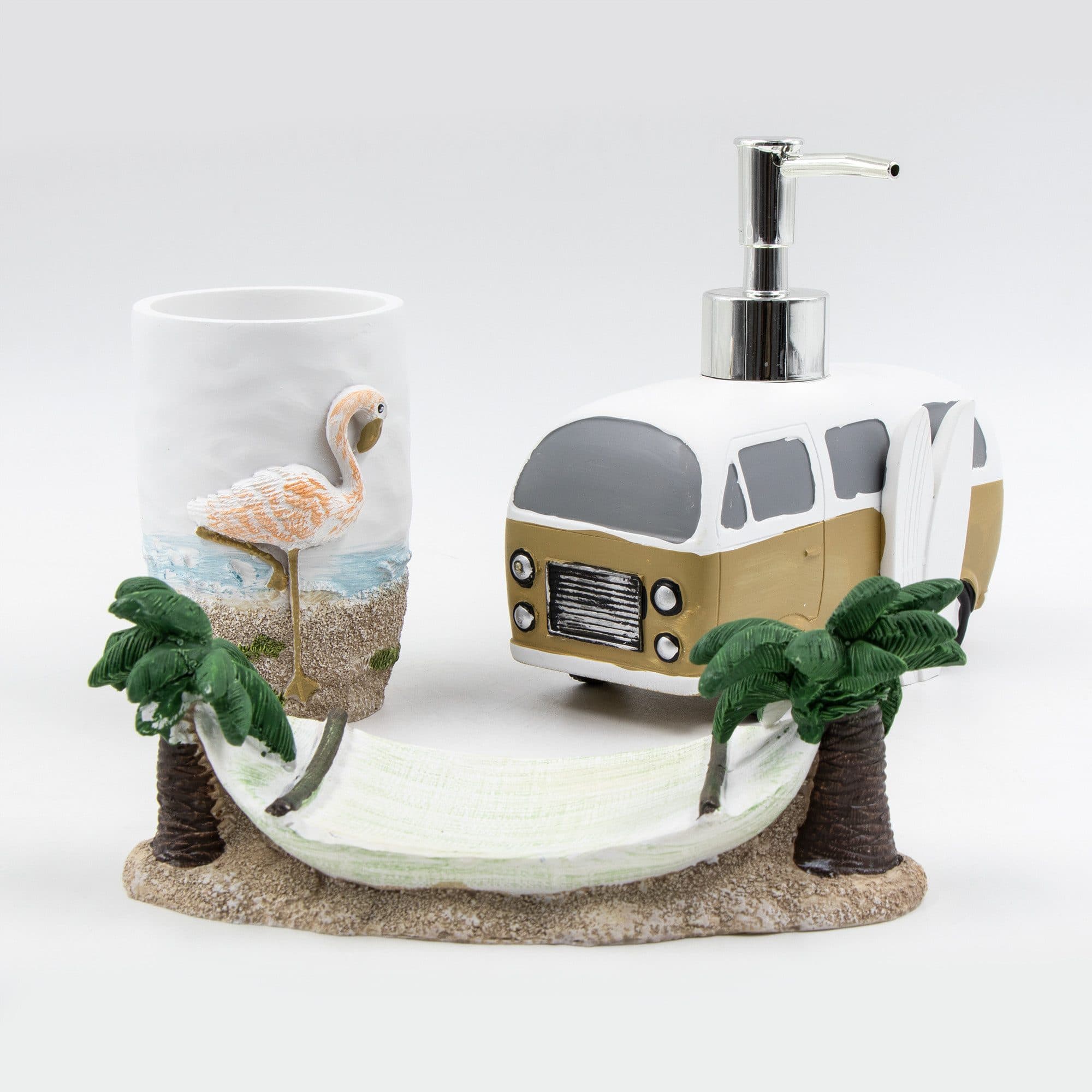 KVOTA Badaccessoire-Set 3-tlg. Malibu Polyresin - Bild 2