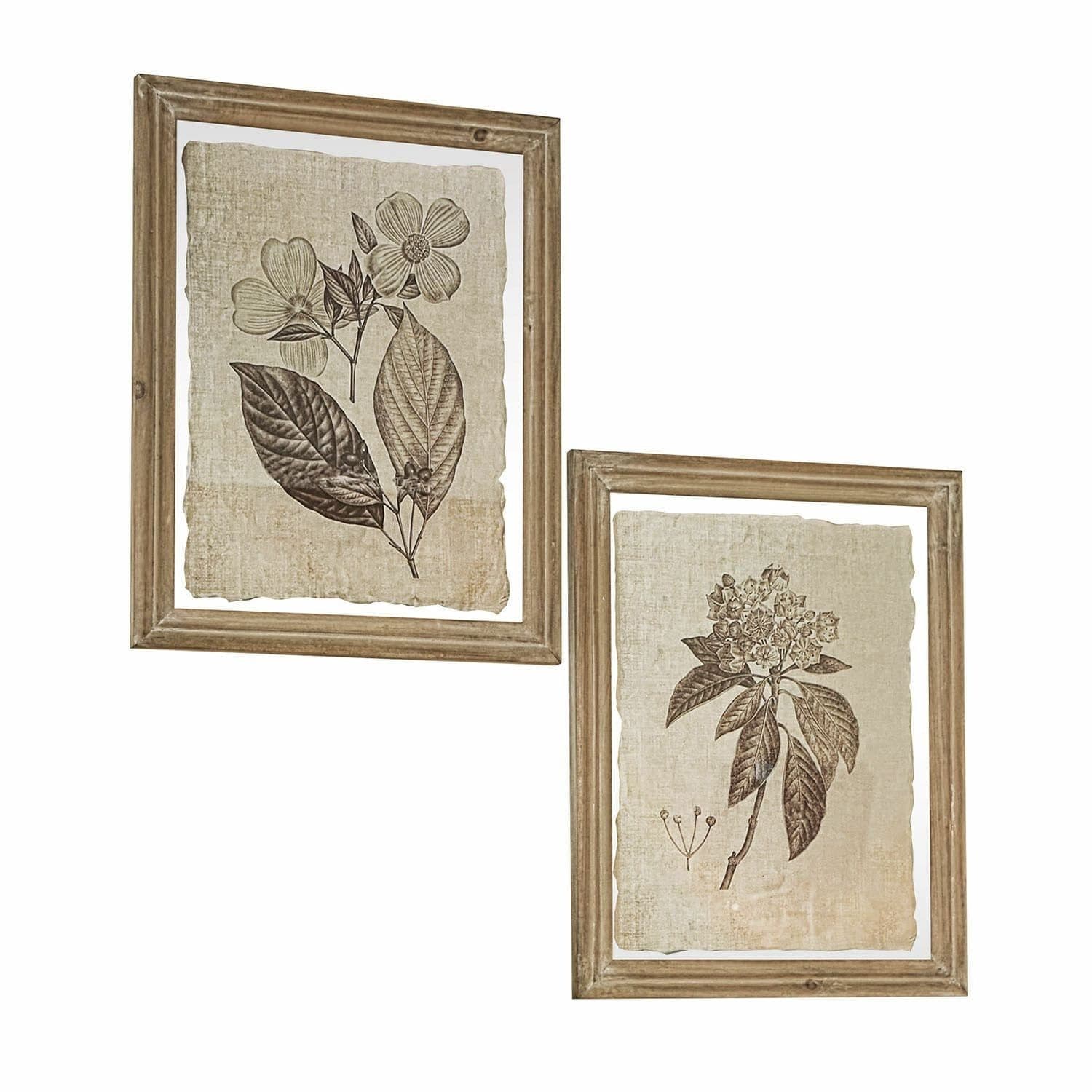 Mirabeau Wanddekoobjekt Bild 2er Set Guyra Beige/Braun - Bild 2