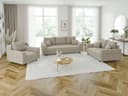 S-Style Möbel Polstergarnitur 3+2+1 Leif Beige Boucle Skandinavisch Bild 2