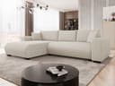 MIRJAN24 Ecksofa Merkos Cord Beige mit Schlaffunktion und Bettkasten Bild 2