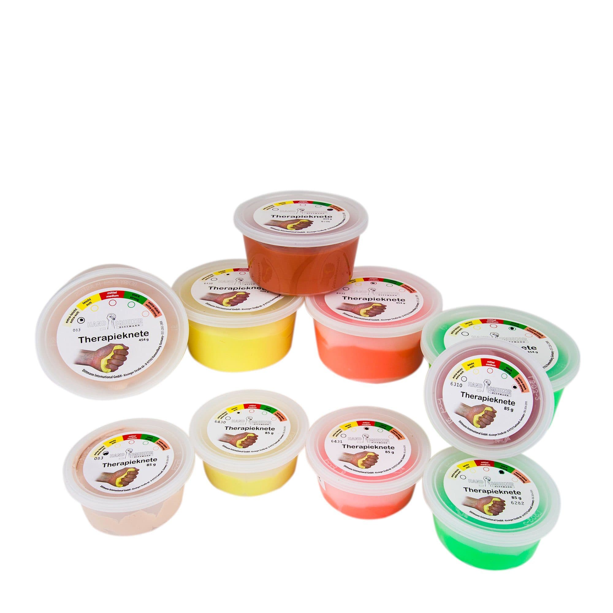 Dittmann Therapieknete 85g Rot - Handtraining für Rehabilitation