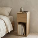EDAXO Beistelltisch TENY Braun mit Regal und Schublade Bild 2