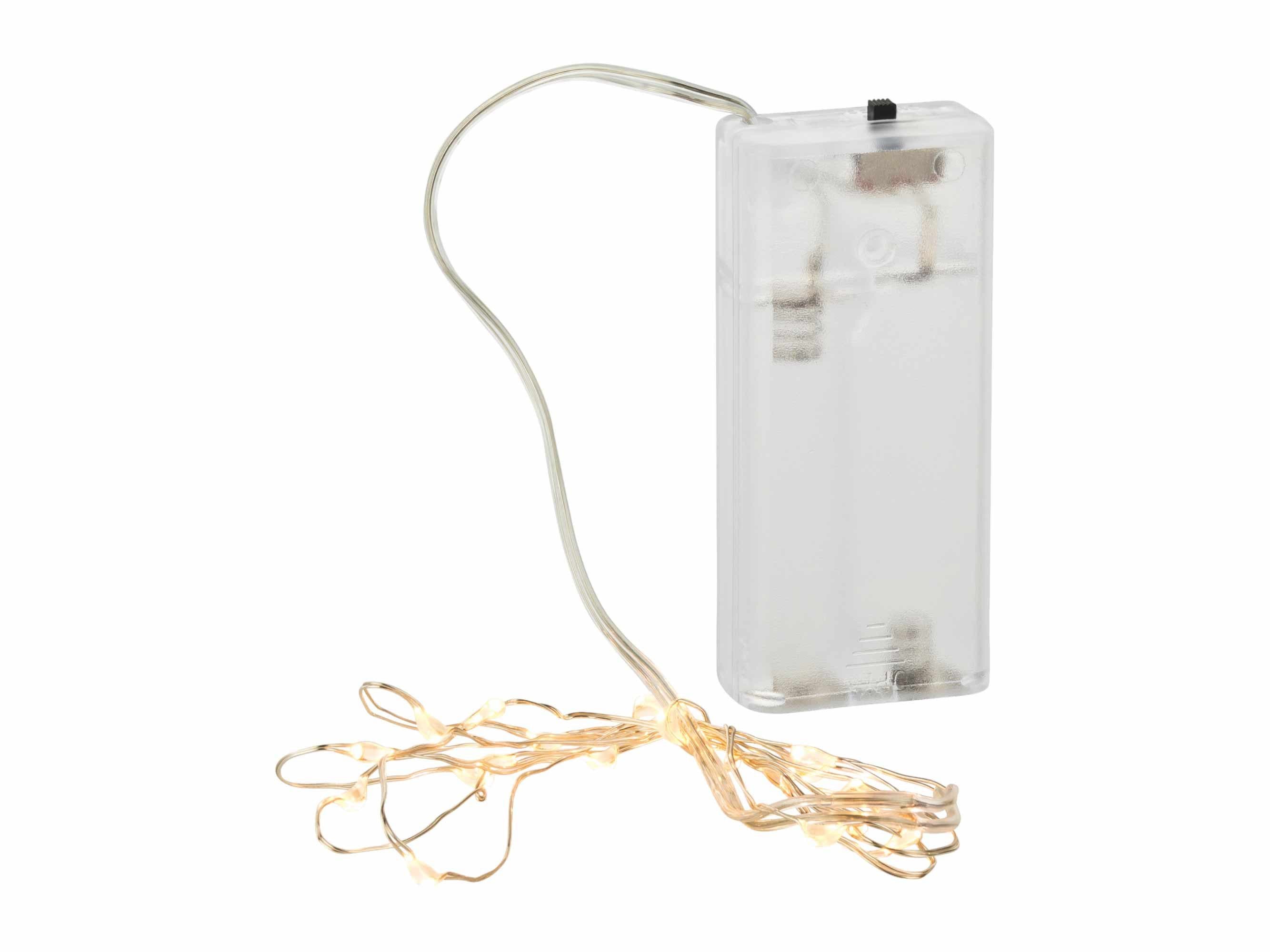 Linder Exclusiv LED-Lichterkette Silber 20 LEDs Warmweiß - Bild 2