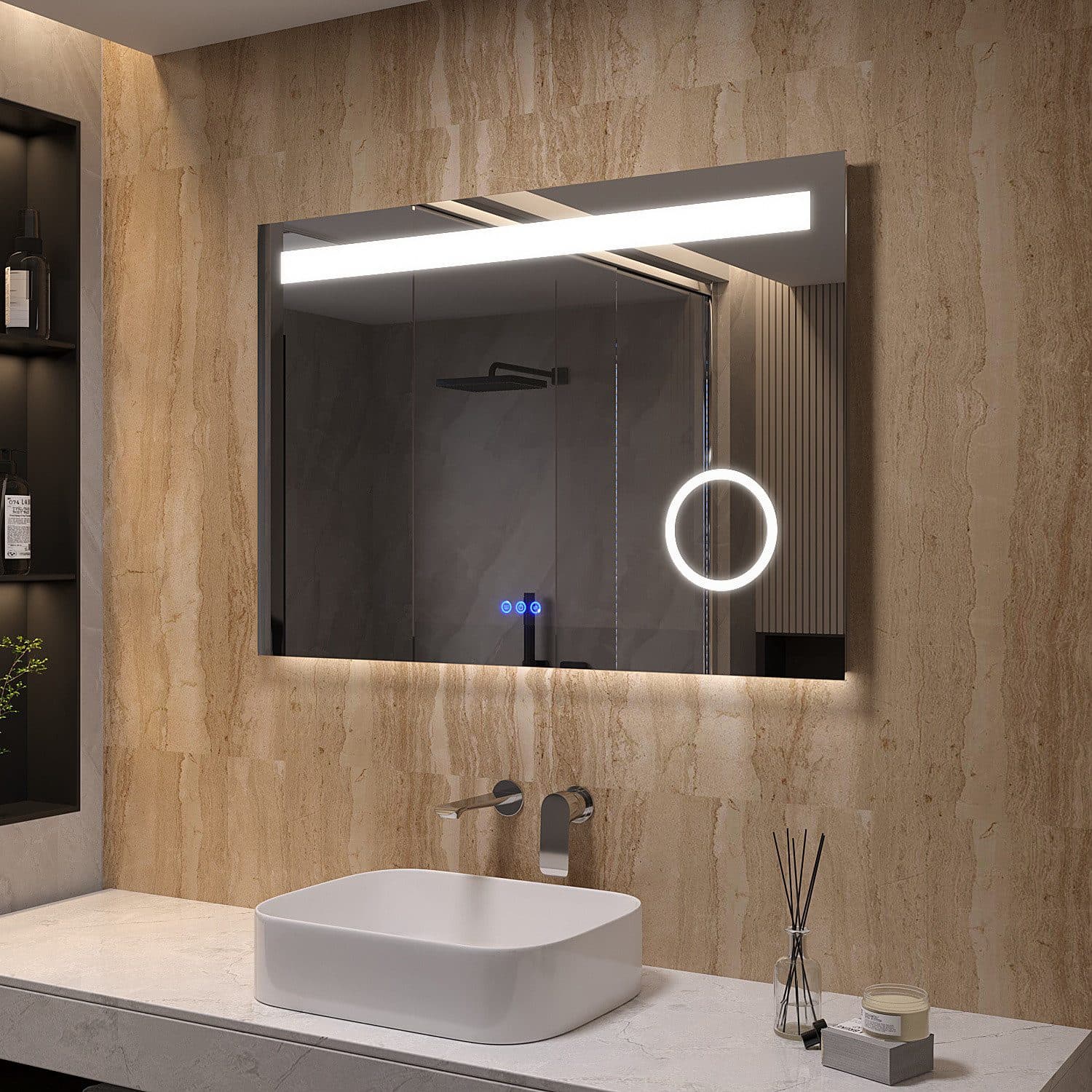 AQUABATOS LED-Lichtspiegel Badezimmer Spiegel mit Beleuchtung - Bild 2