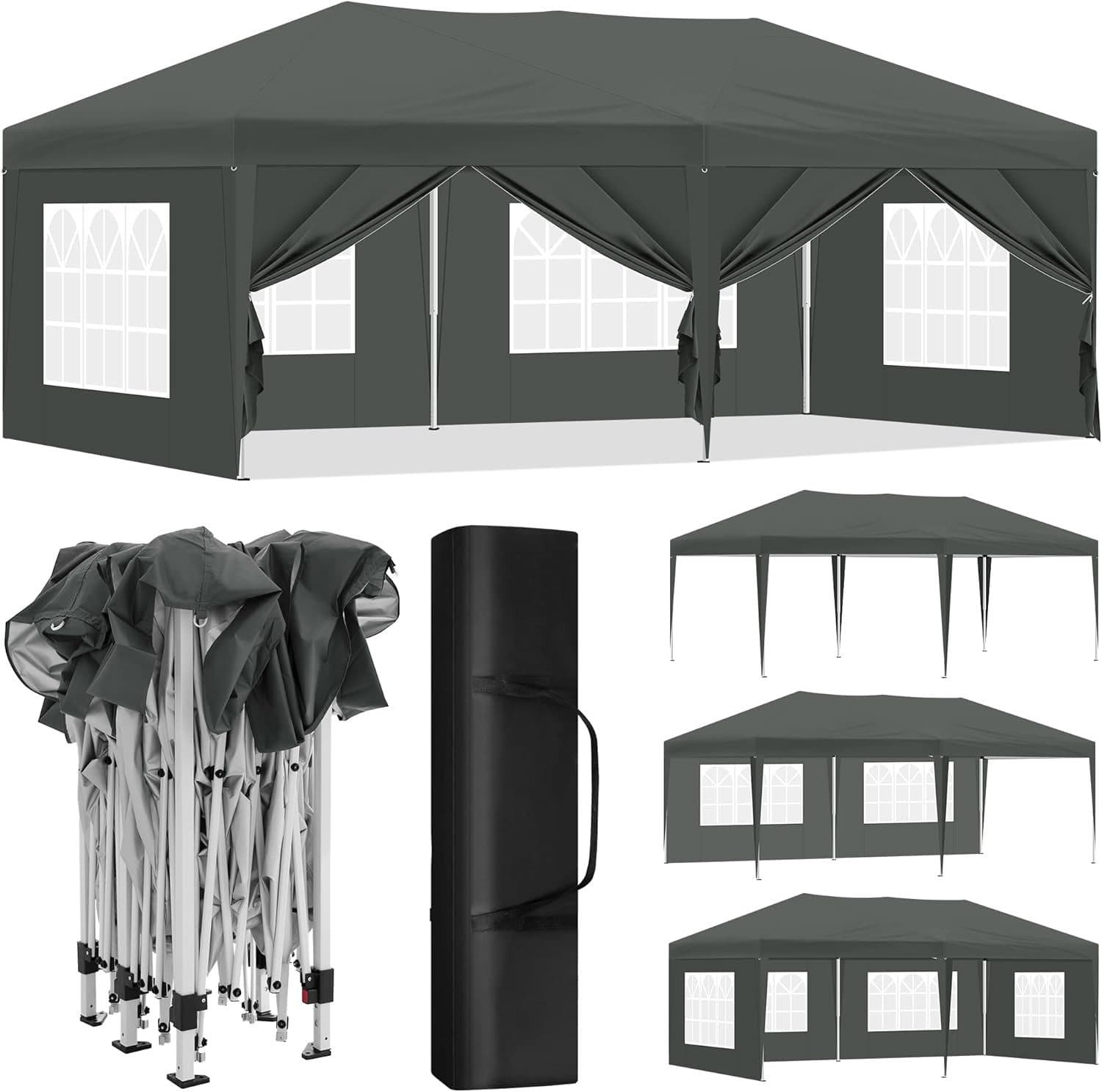EUGAD Pavillon 3x6m mit 6 Seitenwänden wasserdicht - Bild 2