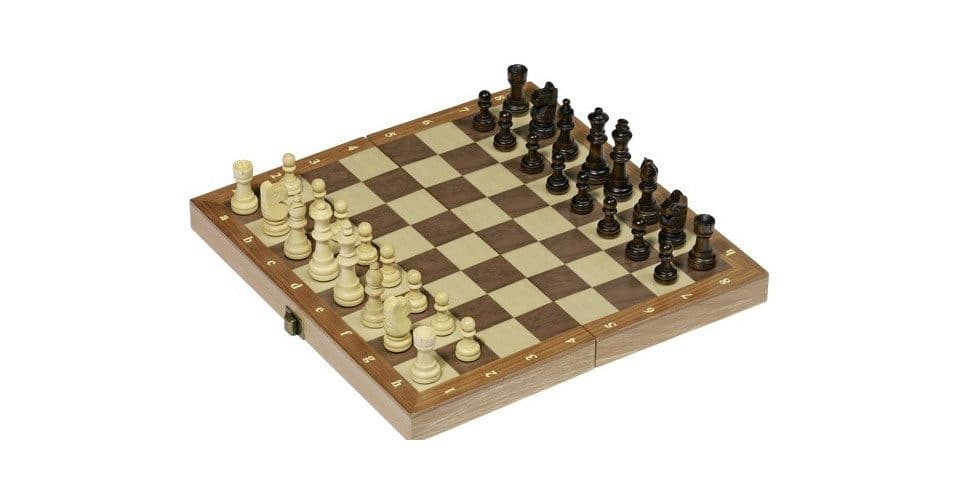 Goki Schachspiel Holzklappkassette Schach