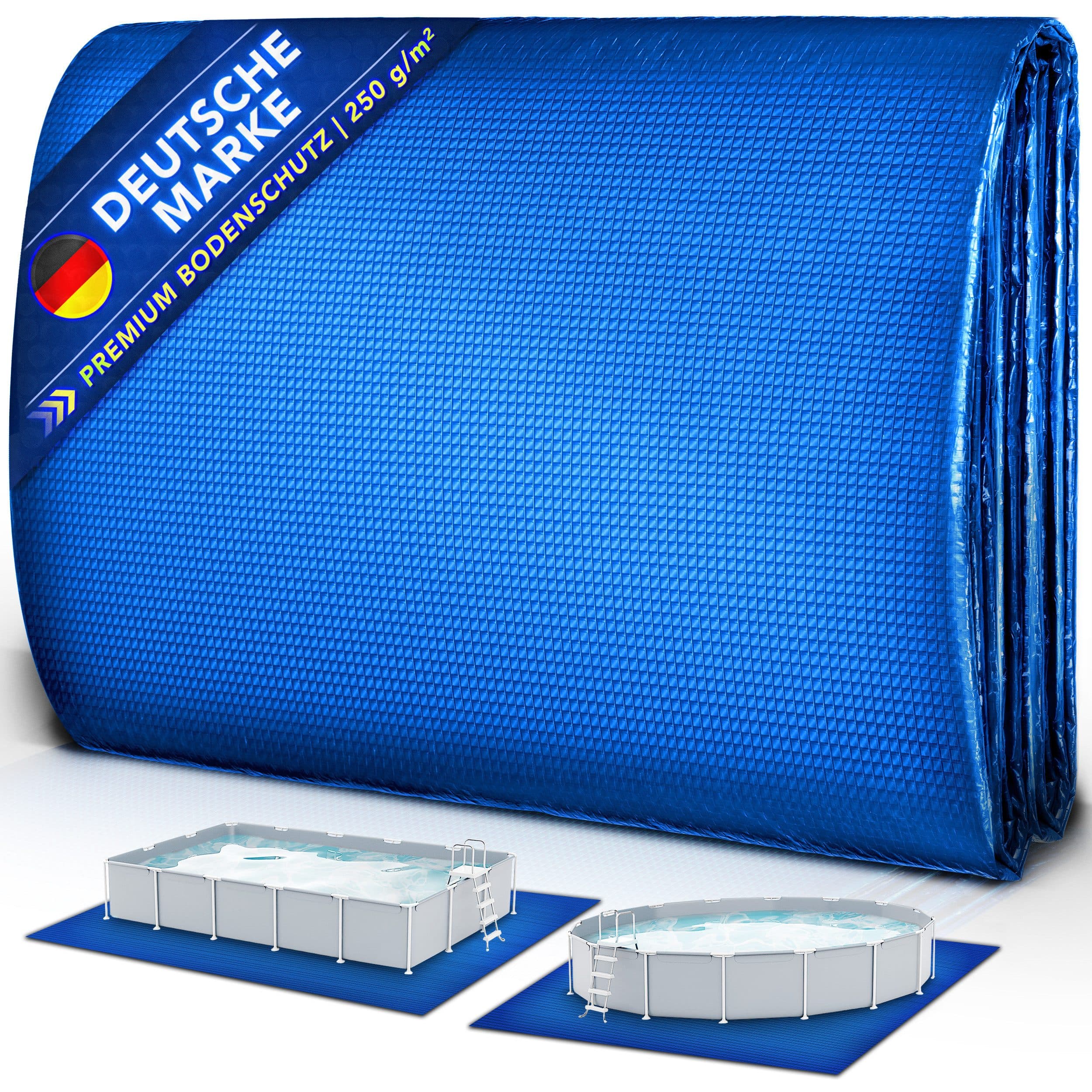 tillvex Premium Pool Bodenplane 250 g/m² UV-beständig & reißfest - Bild 2