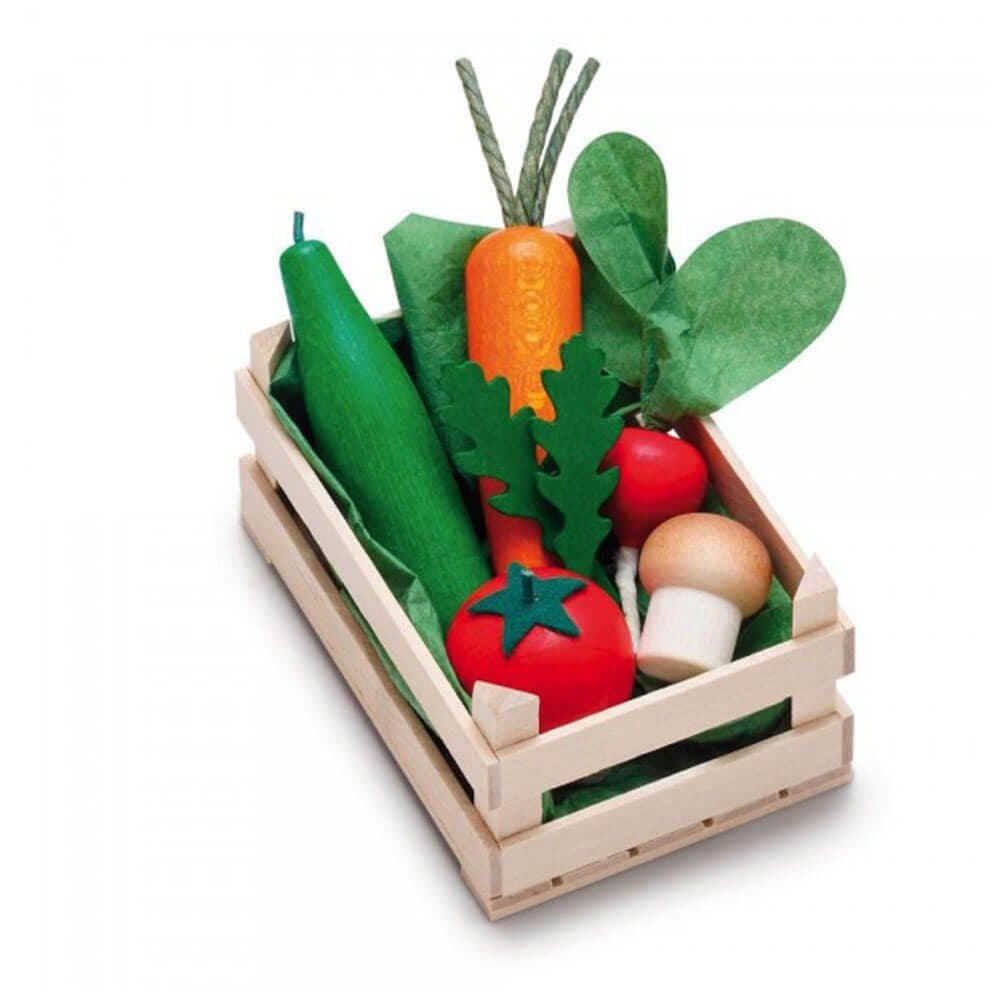 Erzi® Spiellebensmittel Sortiment Gemüse 8-tlg. Bunt Buchenholz