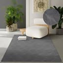 THE CARPET Rio Teppich Anthrazit 3D-Optik Rutschfest Bild 2