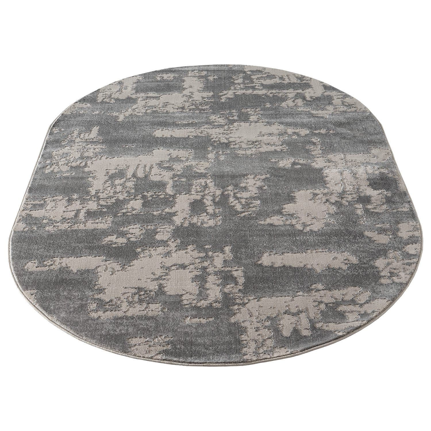 Carpetilla Designteppich Oval Grau Abstrakt - Bild 2