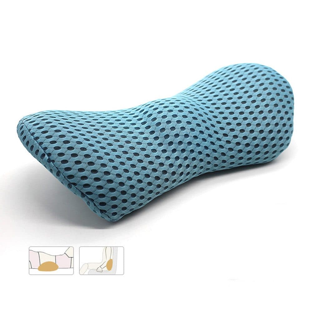 Zaewry Ergonomisches Rückenkissen Memory Foam Lendenstütze Blau - Bild 2