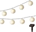 Lumineo LED Solar Lichterkette 10 Lampions Weiß Warmweiß Bild 2