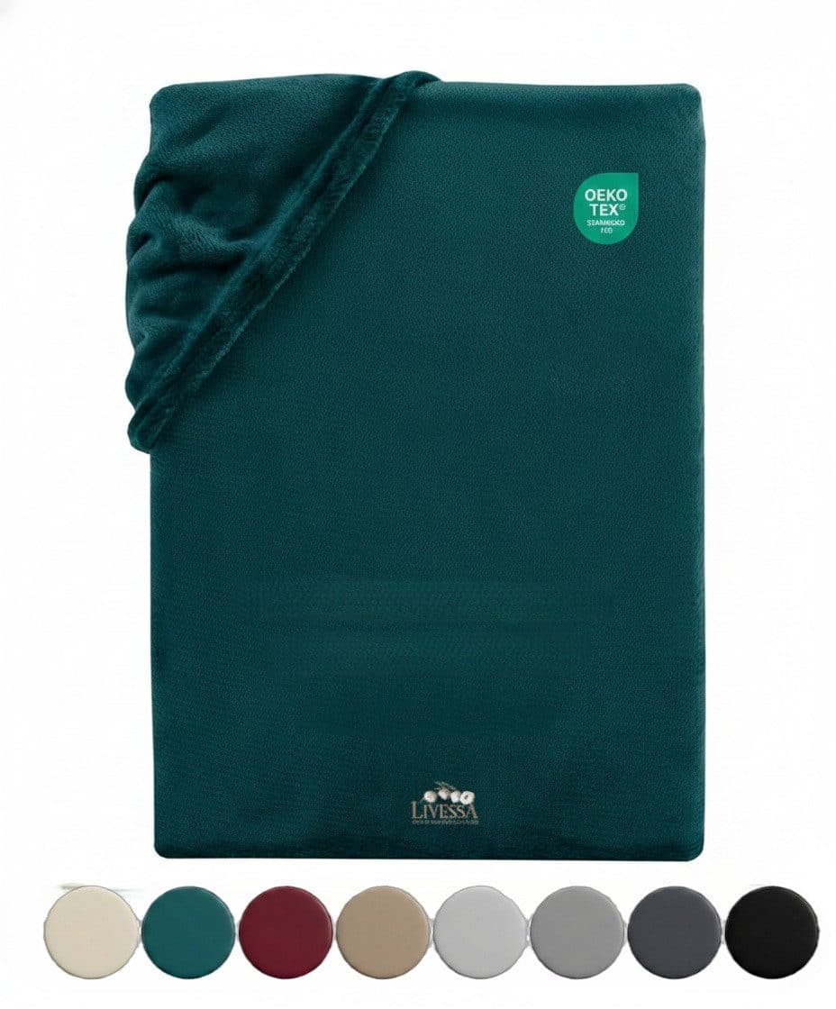 livessa Spannbettlaken Cashmere Touch – kuschelig weich, mit Rundumgummizug - Bild 2