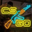 TSE LED Neon Schild CS:GO Gaming Gun Dimmbar USB Deko Bild 2