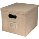 HMF Aufbewahrungsbox mit Deckel für DIN A4 Hängeregister Beige Bild 2