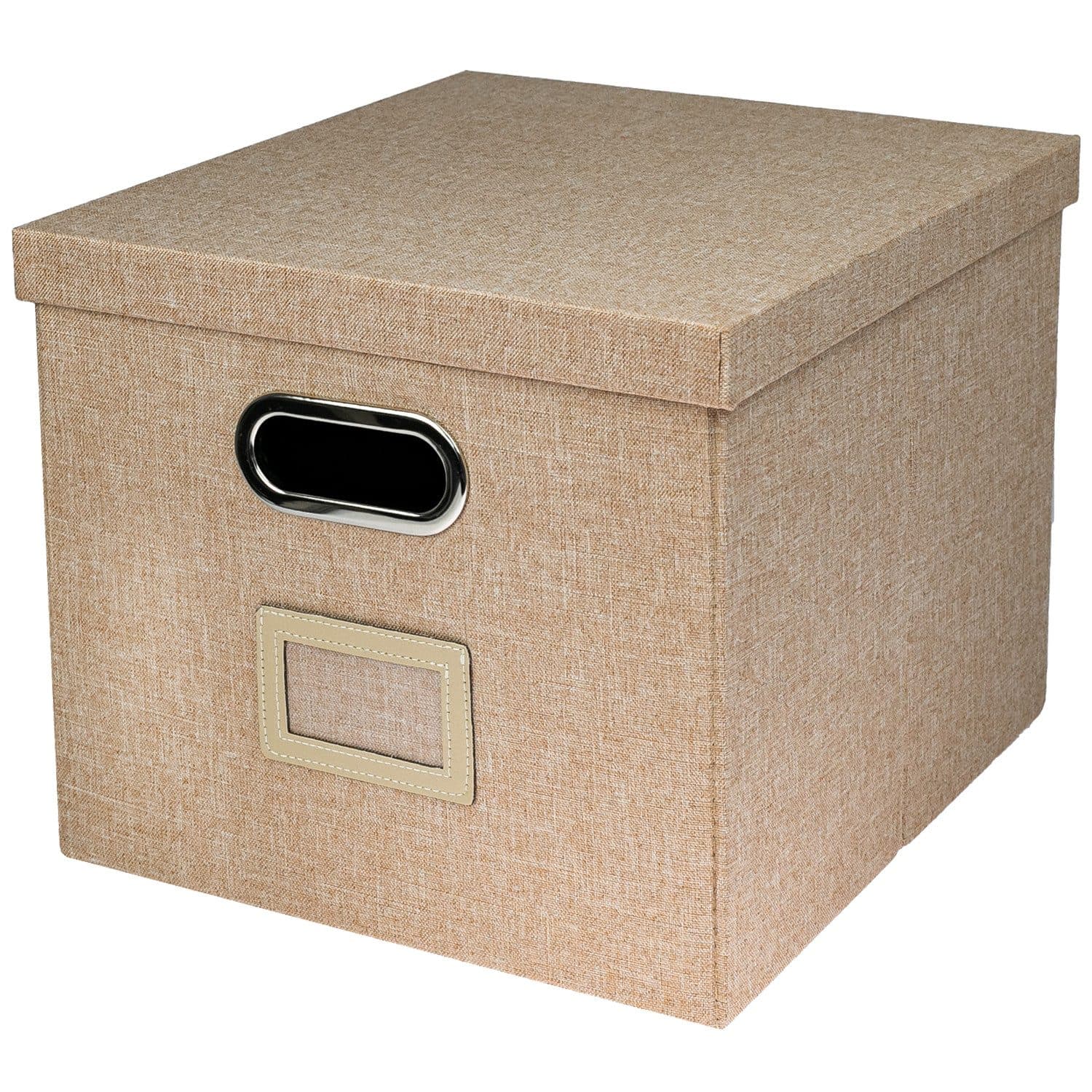 HMF Aufbewahrungsbox mit Deckel für DIN A4 Hängeregister Beige - Bild 2
