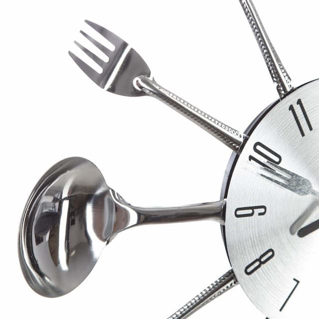 Atmosphera Créateur d'intérieur Metallwanduhr mit Küchengeräte-Design