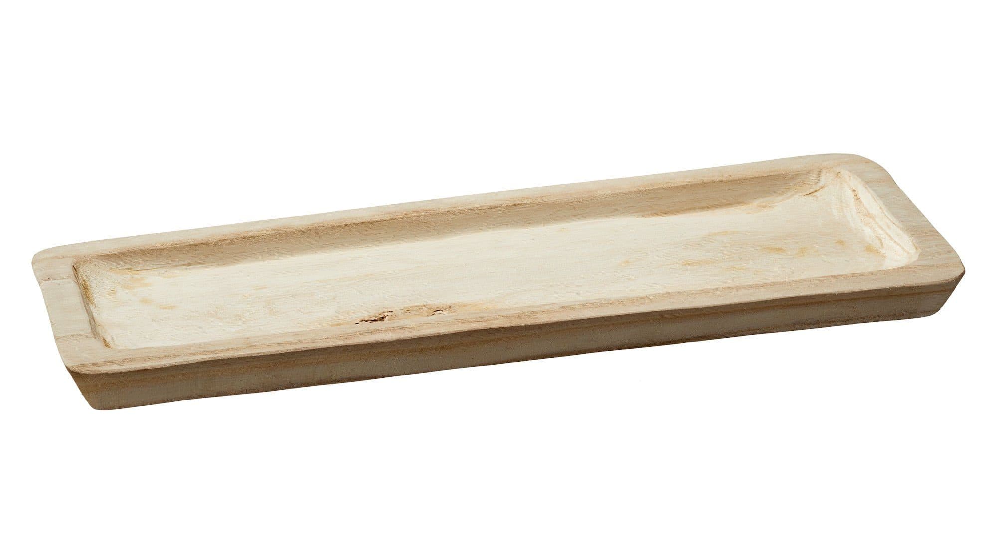 Spetebo Dekoschale Paulownia Holz Natur 50 cm