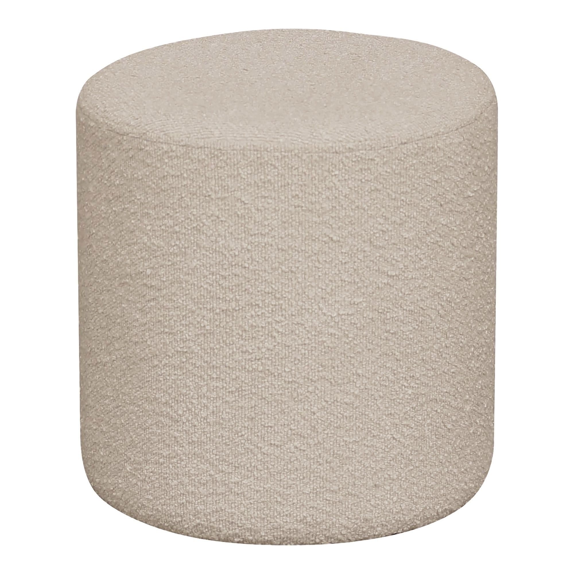 House Nordic Pouf in Beige, Stoff - 34x36x34cm