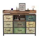 FUROKOY TV-Schrank Kommode 8 Schubladen Industrie-Design Bild 2