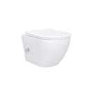 Aloni Tiefspül-WC mit Bidet-Funktion Weiß Spülrandlos Softclose Bild 2