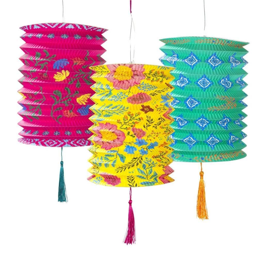 Talking Tables Papierlaterne Boho Party Deko Laterne, 3er Set, Lampion - Bild 2