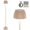 BRILONER LEUCHTEN LED Stehlampe Riffle Beige Kabellos Touchdimmer Bild 2