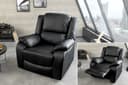 riess-ambiente TV-Sessel HOLLYWOOD Schwarz Kinosessel mit verstellbarer Rückenlehne Bild 2