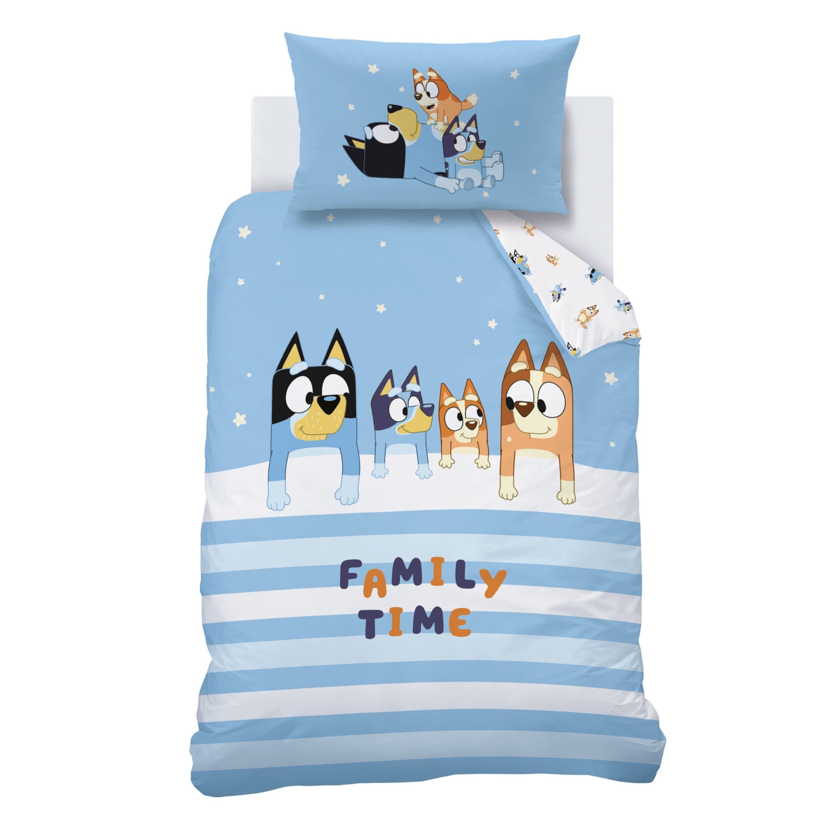 MTOnlinehandel Babybettwäsche Bluey Family Time 100% Baumwolle - Bild 2